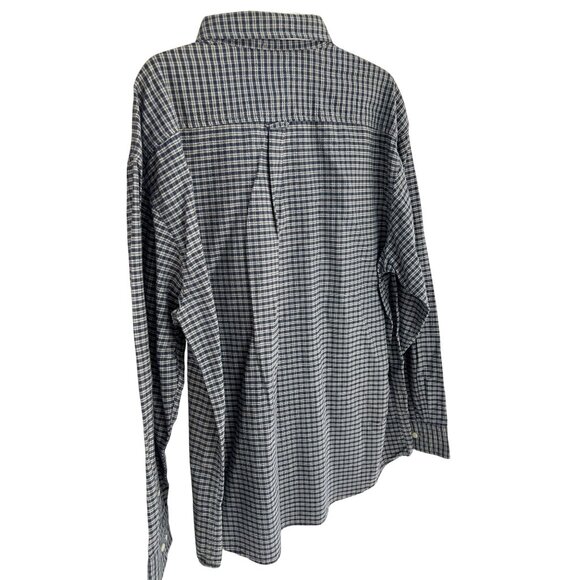 Route 66 Mens Blue Plaid Button-Up Shirt Long Sleeve Durable 100% Cotton Size XL - Picture 5 of 6